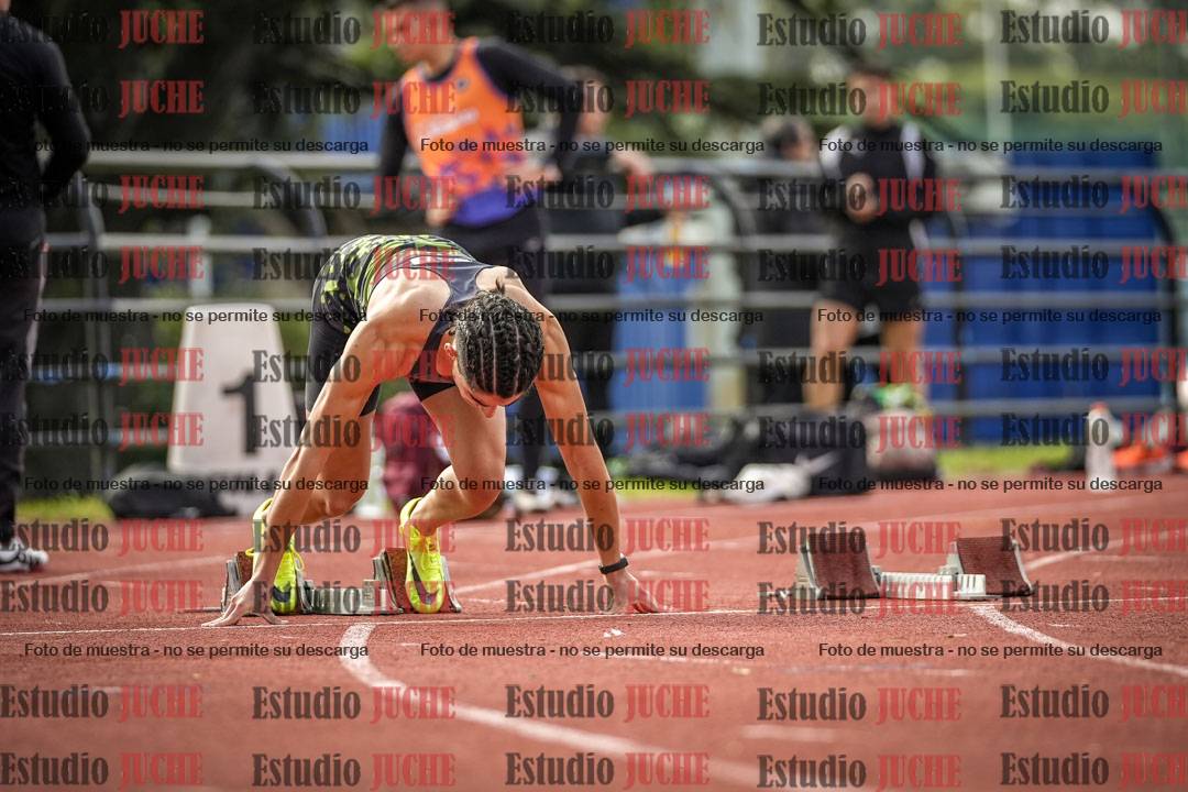 Fotos de los 100 m llanos de varones