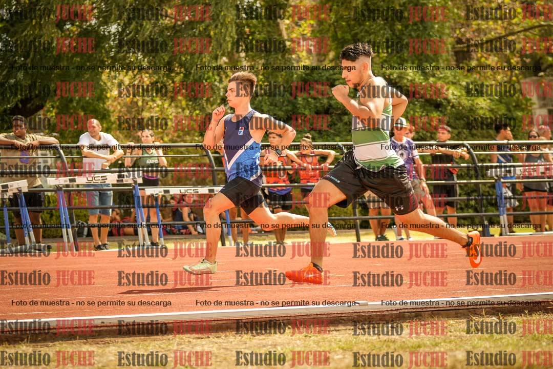 Fotos de los 100 m llanos de varones