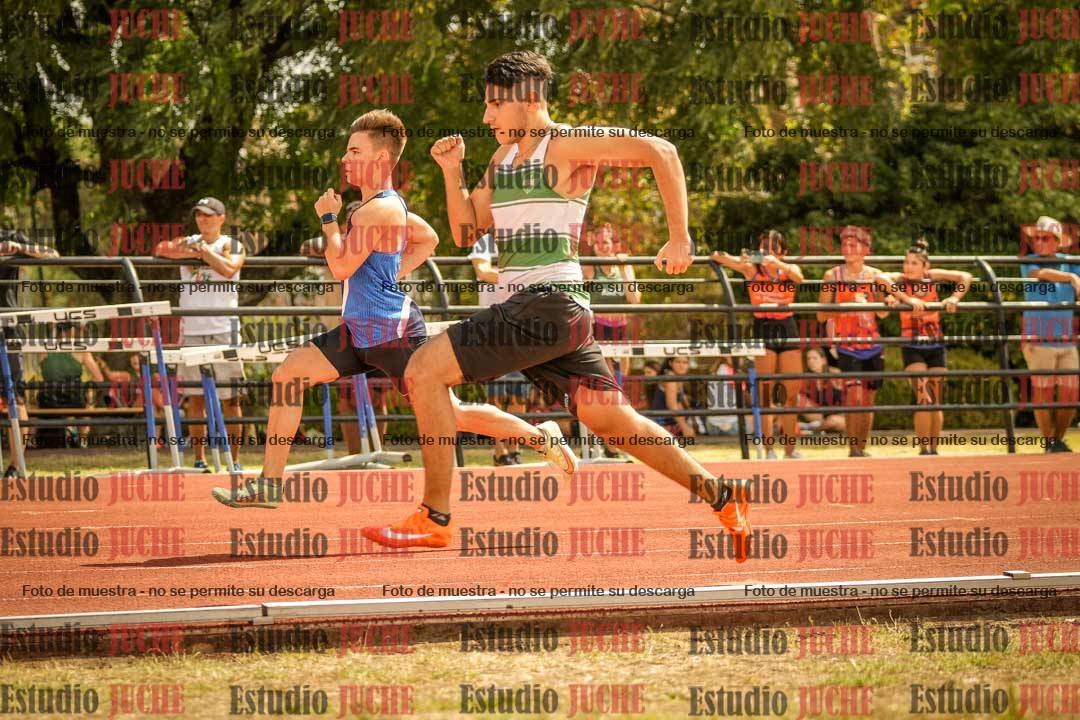Fotos de los 100 m llanos de varones