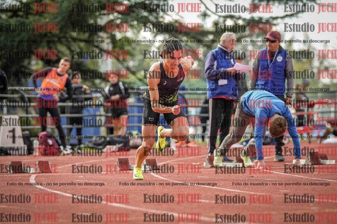 Fotos de los 100 m llanos de varones