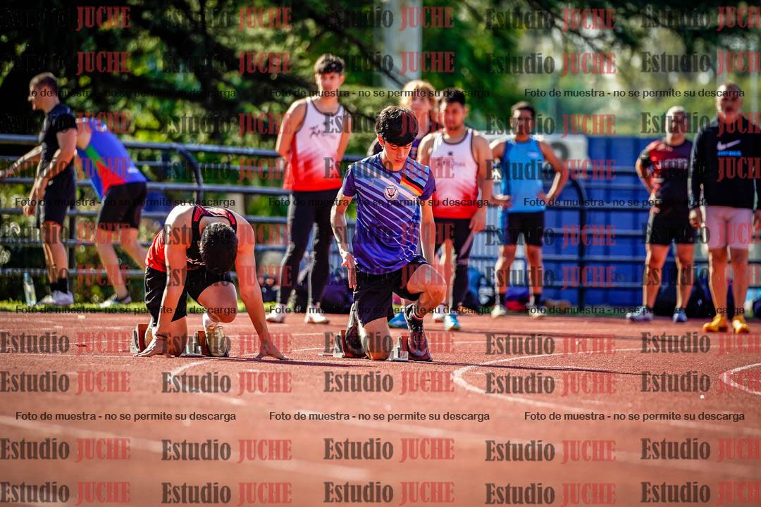 Fotos de los 100 m llanos de varones
