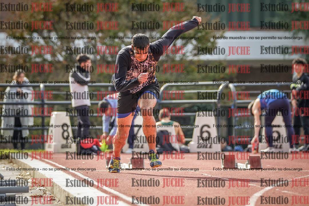 Fotos de los 100 m llanos de varones