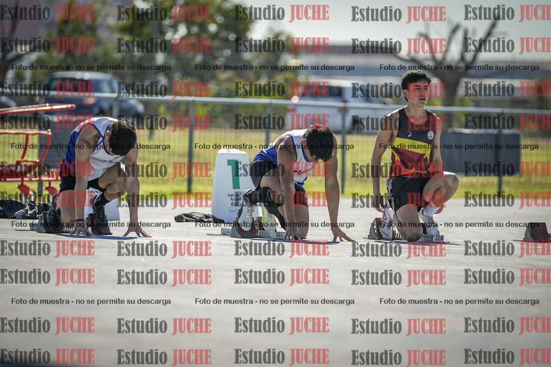 Fotos de los 100 m llanos de varones