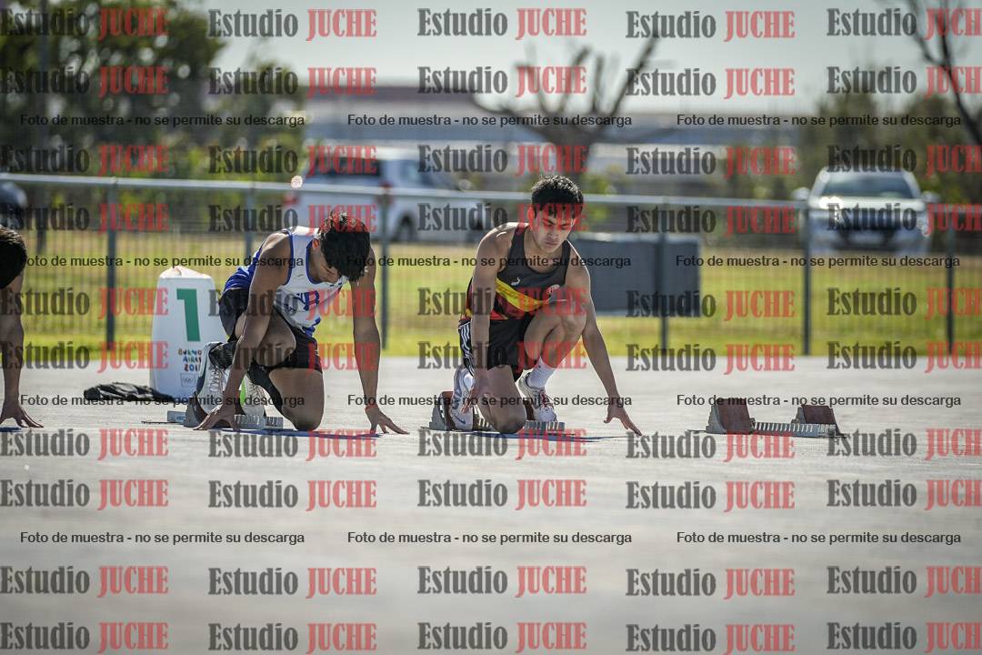 Fotos de los 100 m llanos de varones