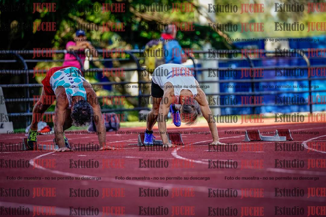 Fotos de los 100 m llanos de varones