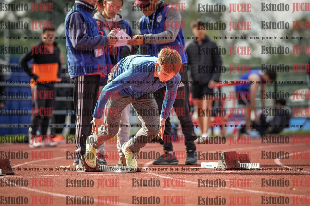 Fotos de los 100 m llanos de varones