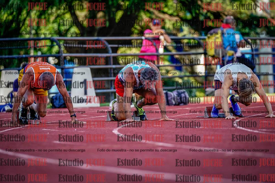 Fotos de los 100 m llanos de varones