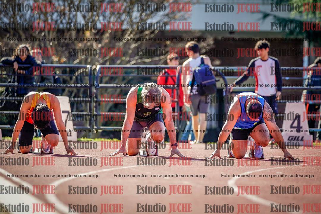 Fotos de los 100 m llanos de varones