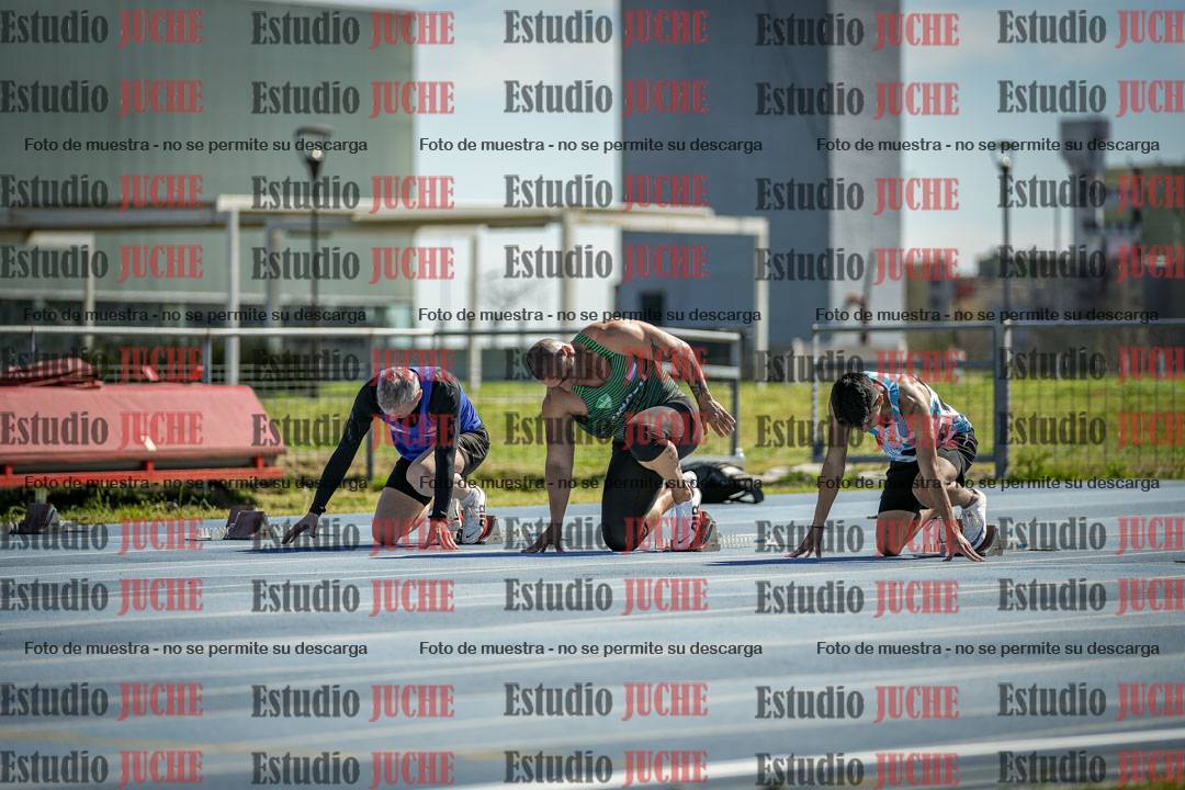 Fotos de los 100 m llanos de varones