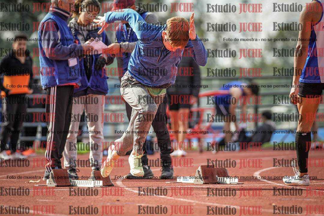 Fotos de los 100 m llanos de varones