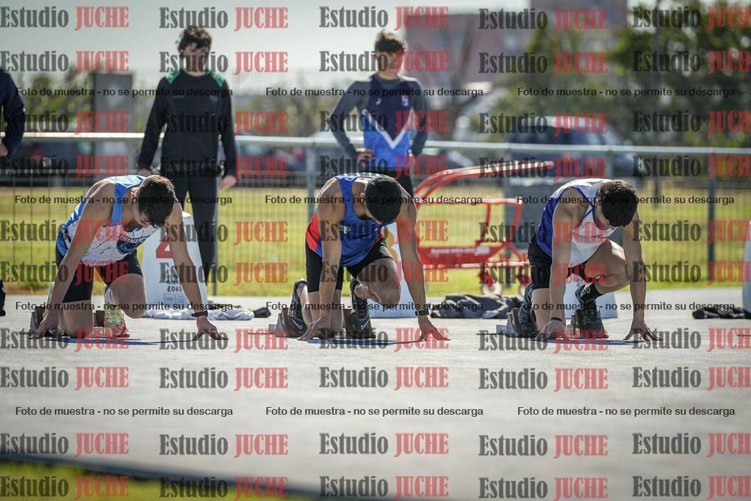 Fotos de los 100 m llanos de varones