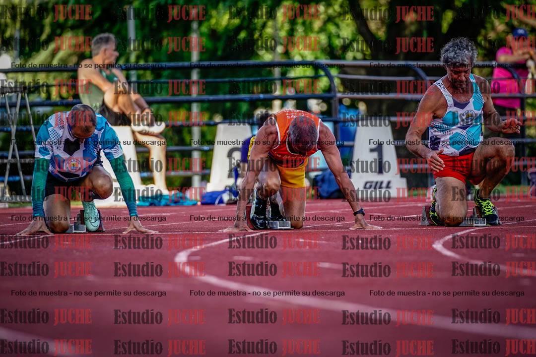 Fotos de los 100 m llanos de varones