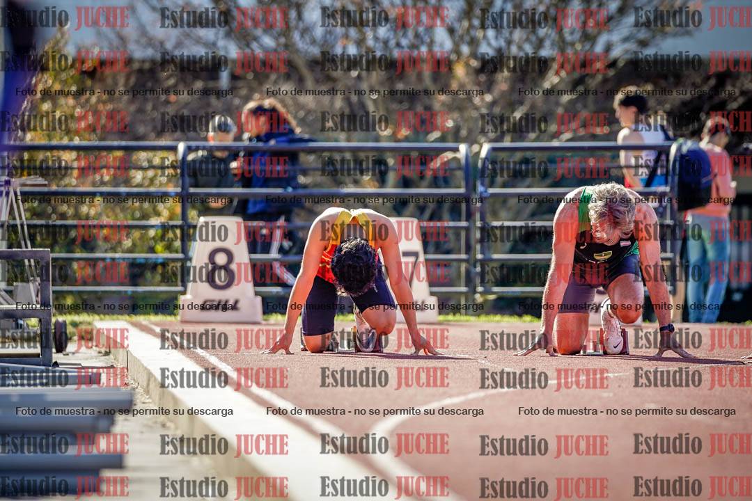 Fotos de los 100 m llanos de varones