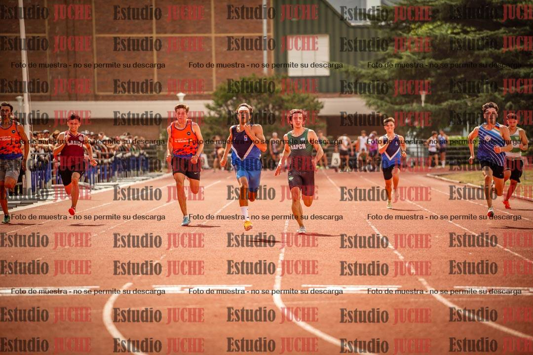 Fotos de los 100 m llanos de varones