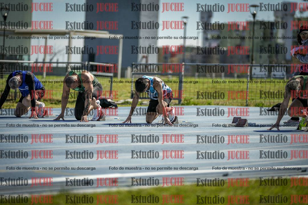 Fotos de los 100 m llanos de varones