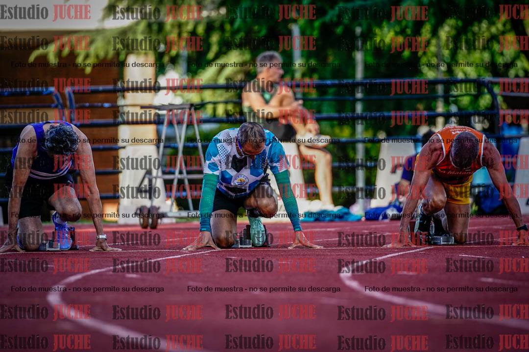 Fotos de los 100 m llanos de varones