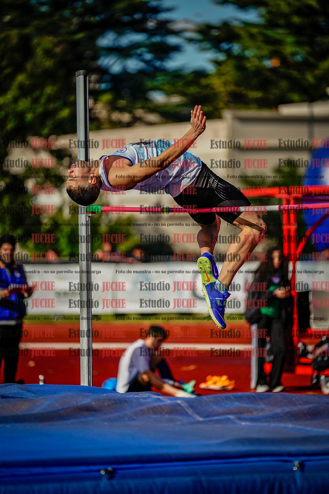 Fotos del salto en alto de varones