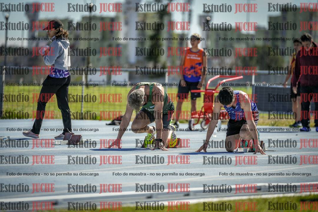 Fotos de los 100 m llanos de varones