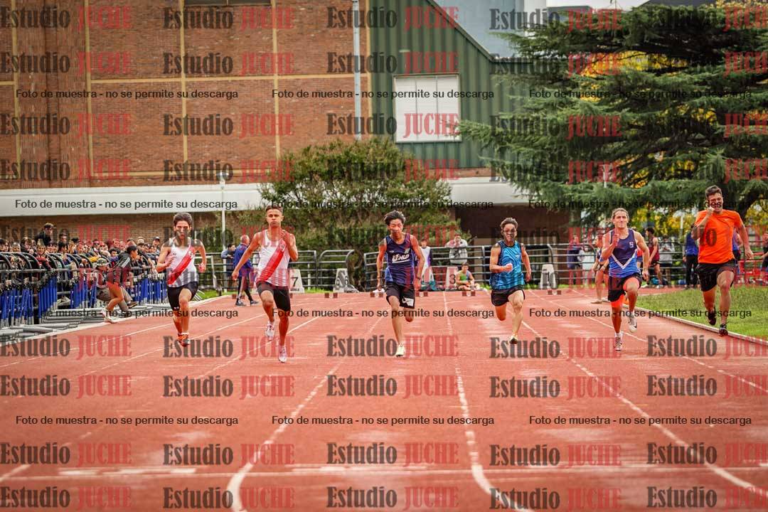 Fotos de los 100 m llanos de varones