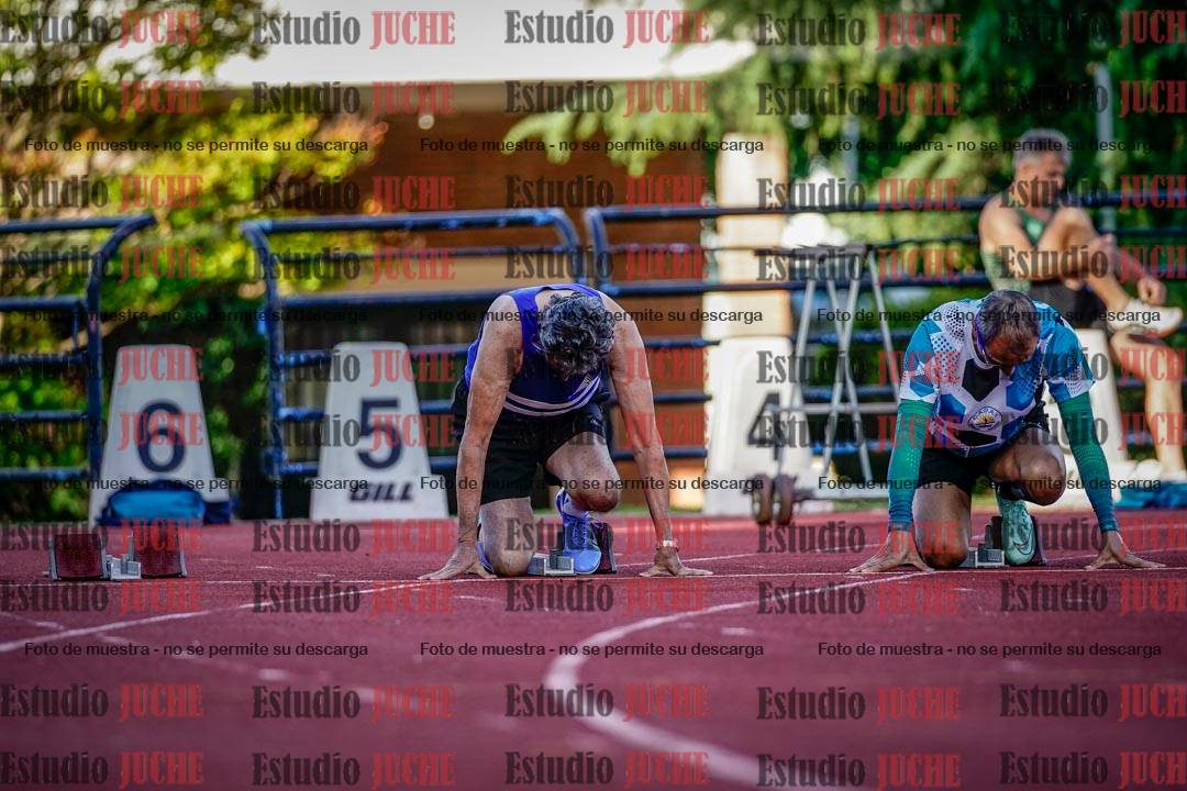 Fotos de los 100 m llanos de varones