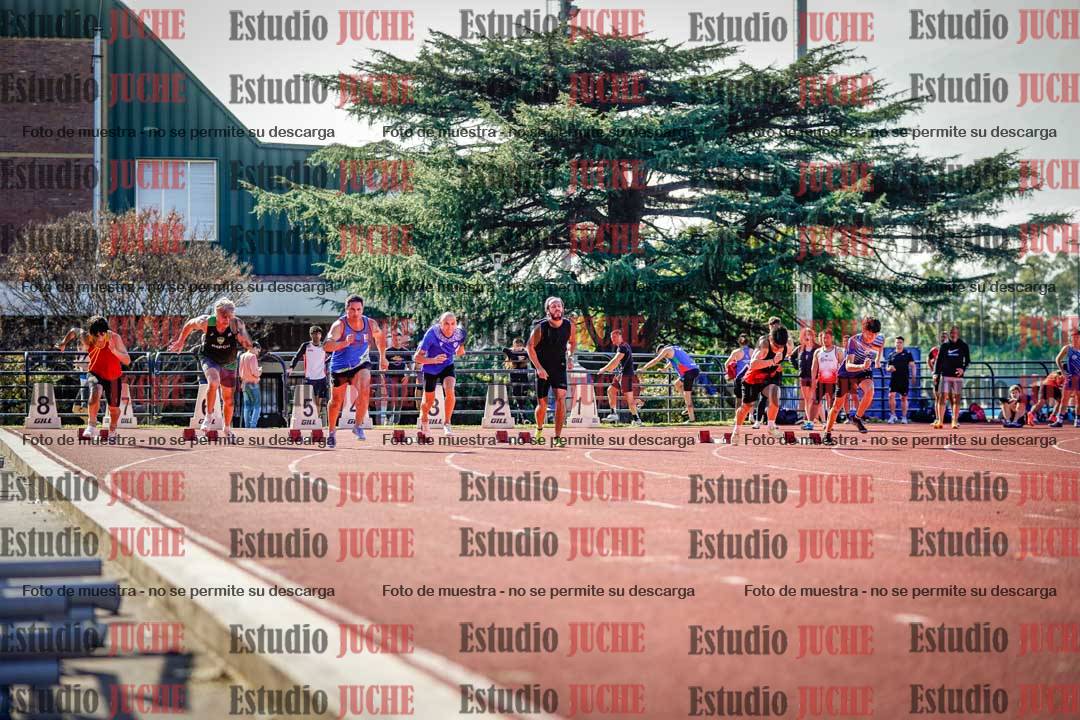 Fotos de los 100 m llanos de varones