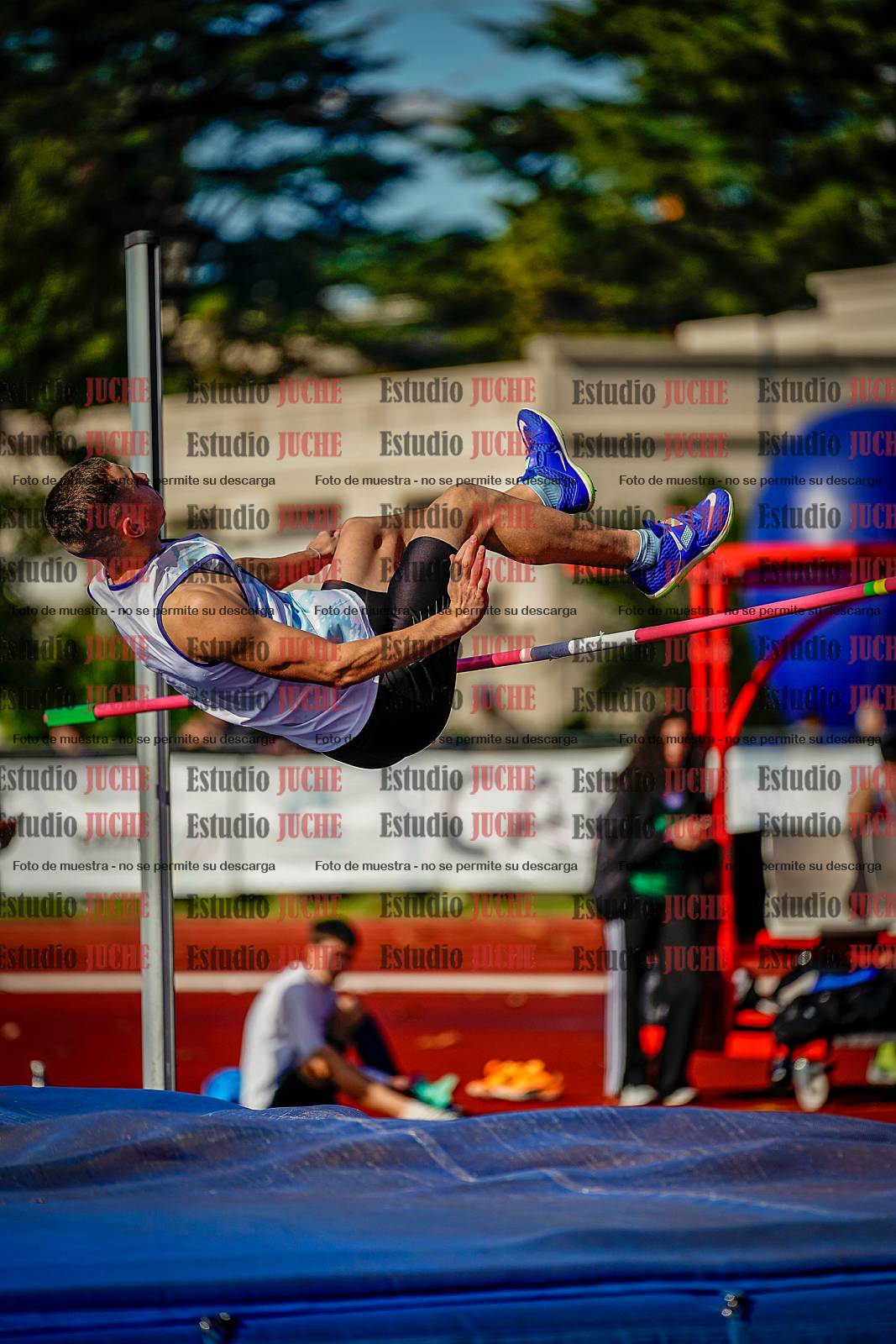 Fotos del salto en alto de varones