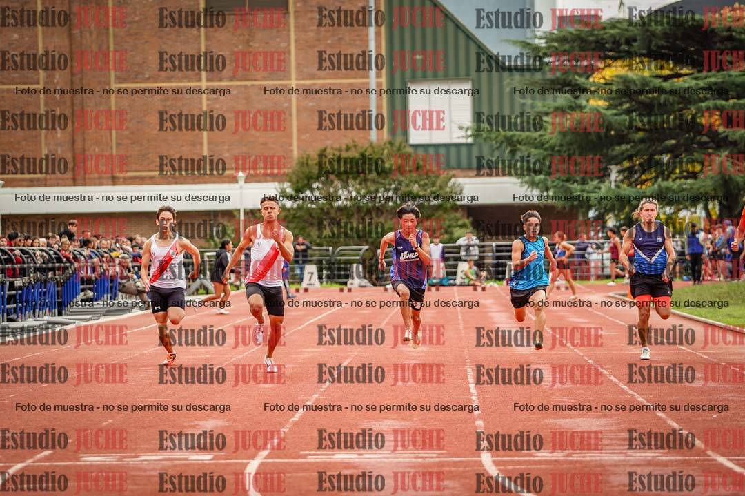 Fotos de los 100 m llanos de varones