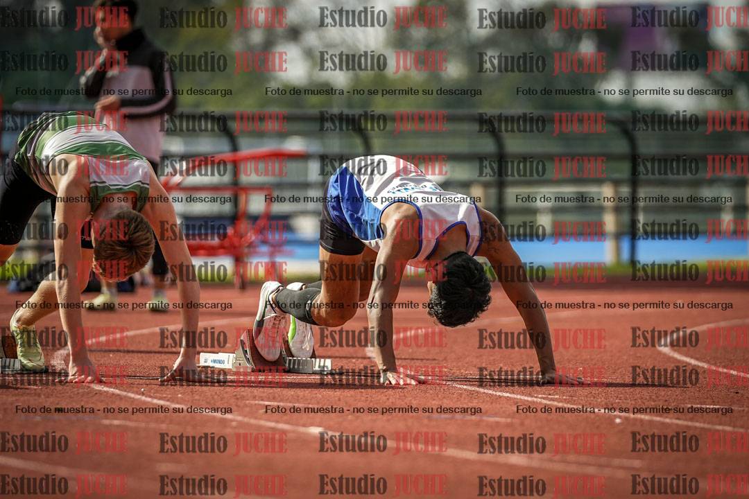 Fotos de los 100 m llanos de varones