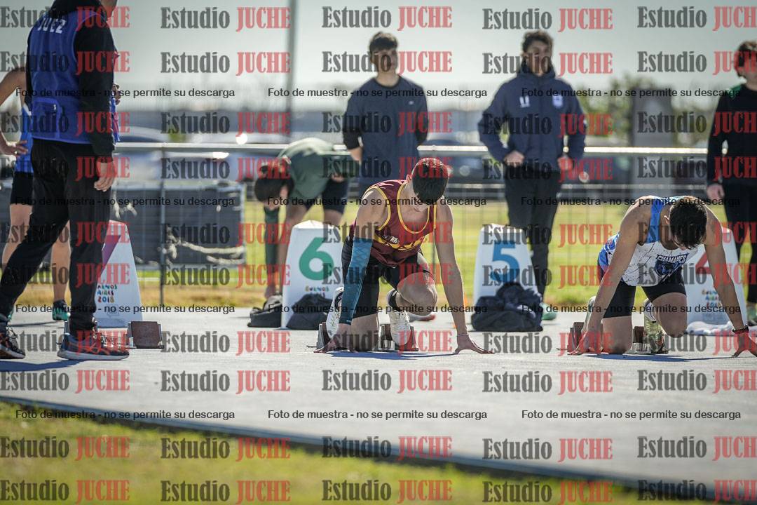 Fotos de los 100 m llanos de varones