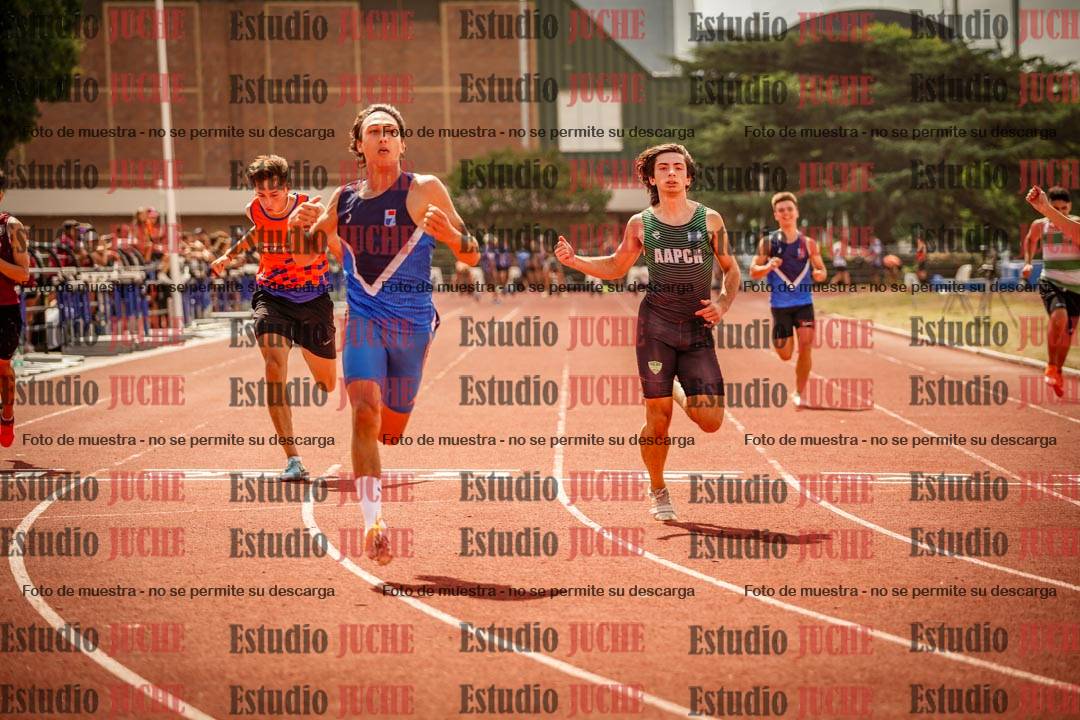 Fotos de los 100 m llanos de varones