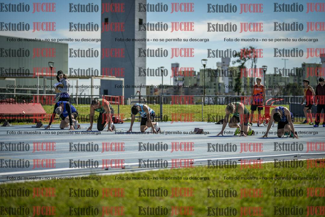 Fotos de los 100 m llanos de varones