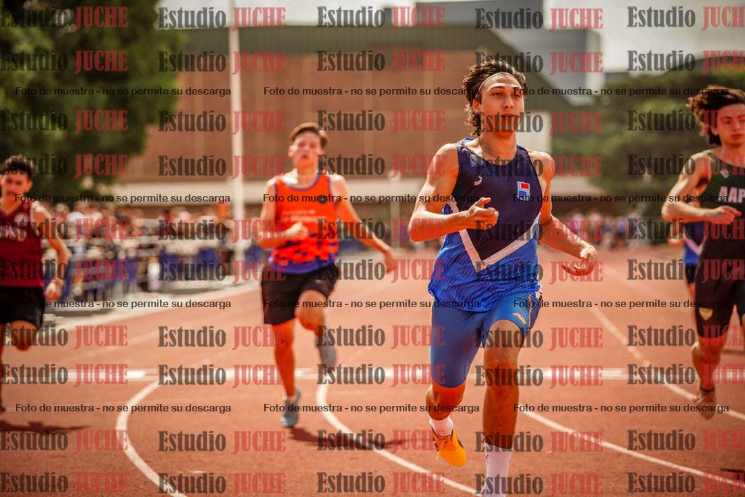 Fotos de los 100 m llanos de varones