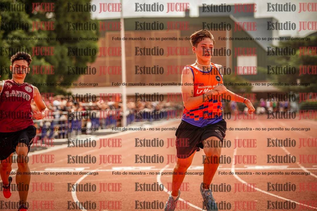 Fotos de los 100 m llanos de varones