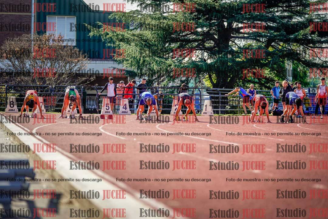 Fotos de los 100 m llanos de varones