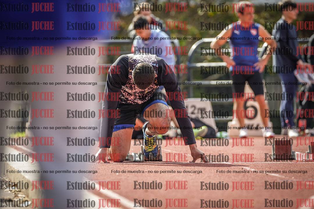 Fotos de los 100 m llanos de varones
