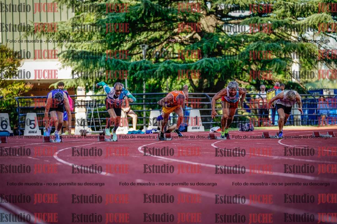 Fotos de los 100 m llanos de varones