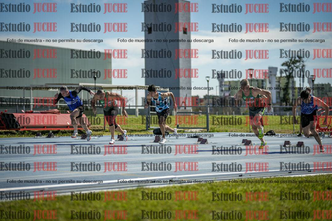Fotos de los 100 m llanos de varones