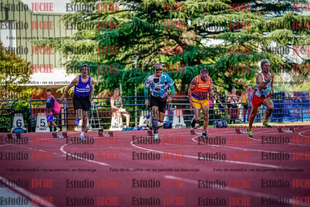Fotos de los 100 m llanos de varones