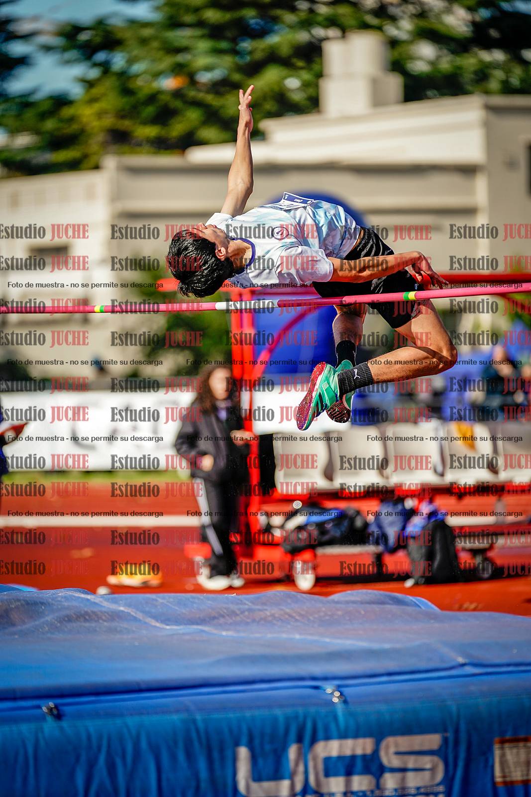 Fotos del salto en alto de varones