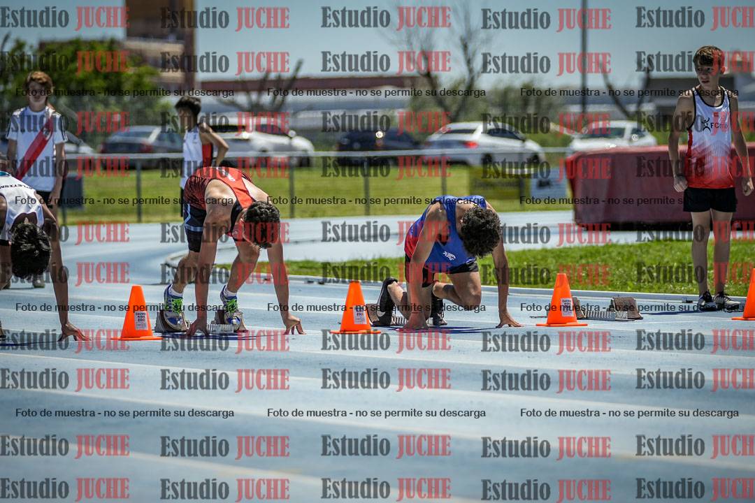 Fotos de los 80 m llanos de varones