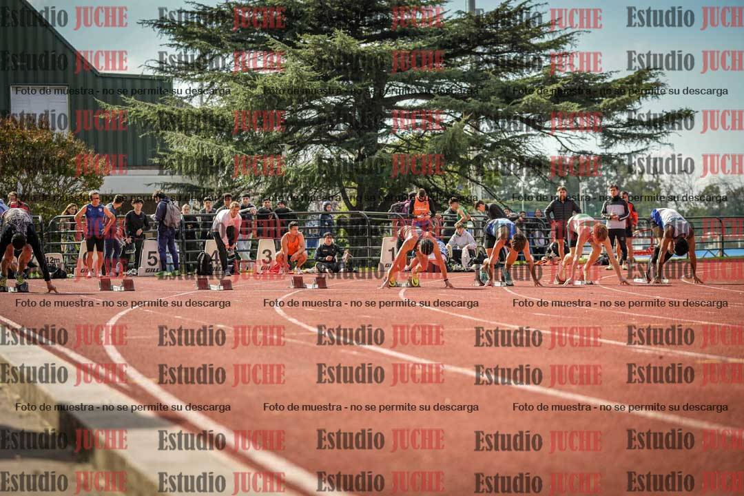 Fotos de los 100 m llanos de varones