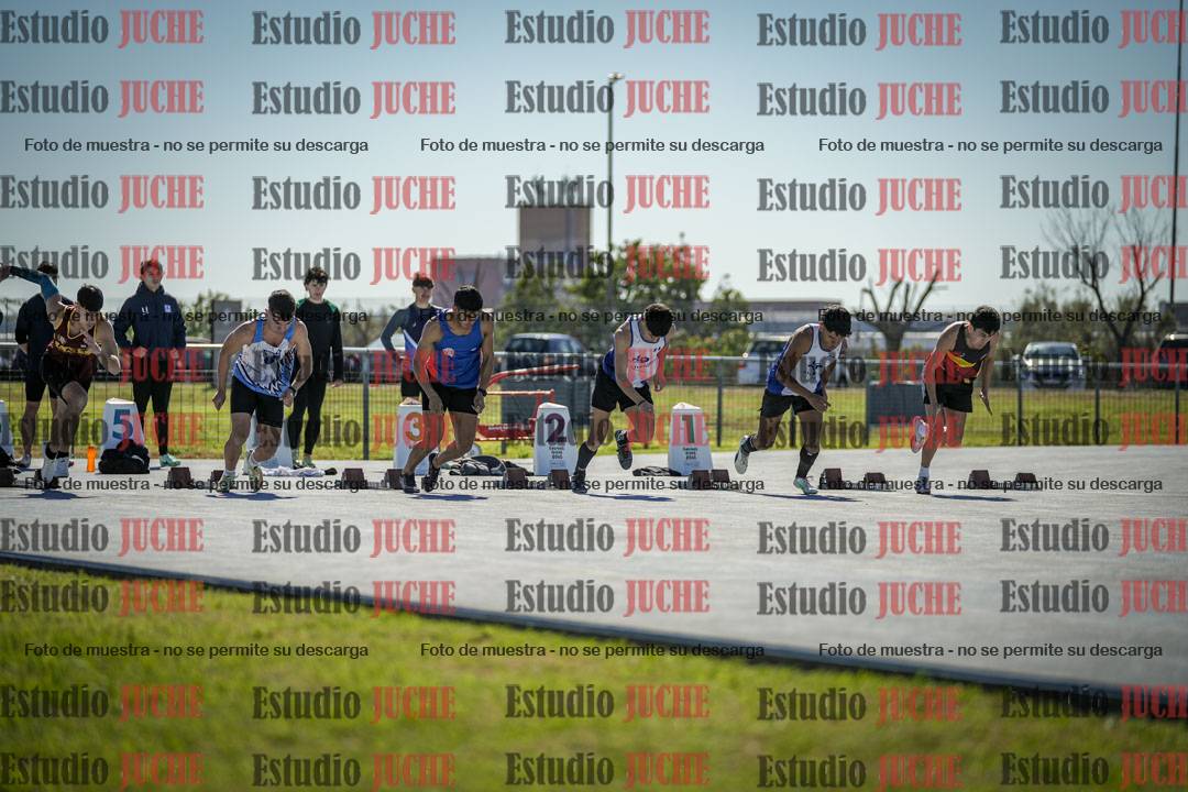 Fotos de los 100 m llanos de varones