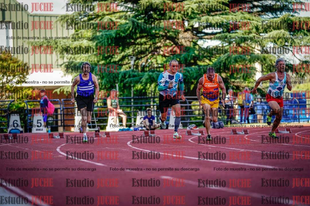 Fotos de los 100 m llanos de varones