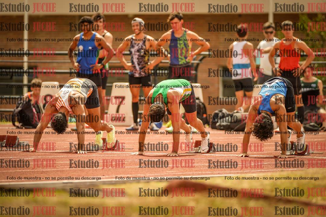 Fotos de los 100 m llanos de varones