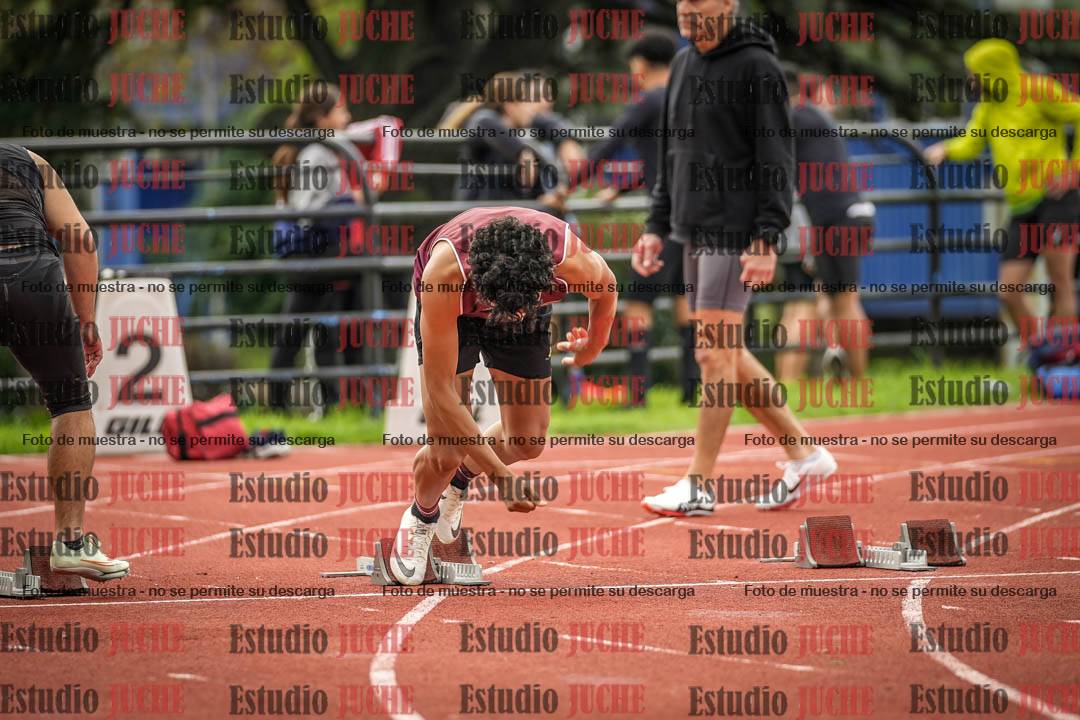 Fotos de los 100 m llanos de varones