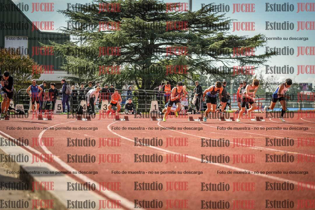 Fotos de los 100 m llanos de varones