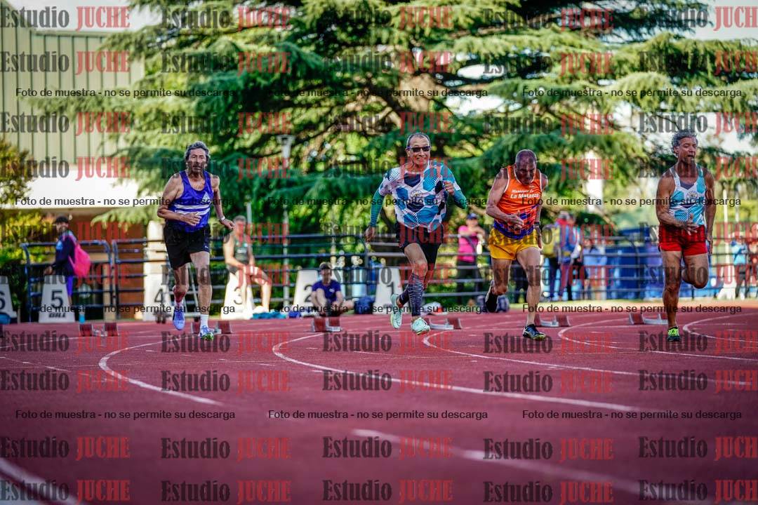 Fotos de los 100 m llanos de varones