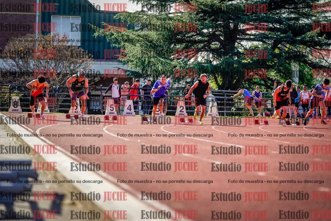 Fotos de los 100 m llanos de varones