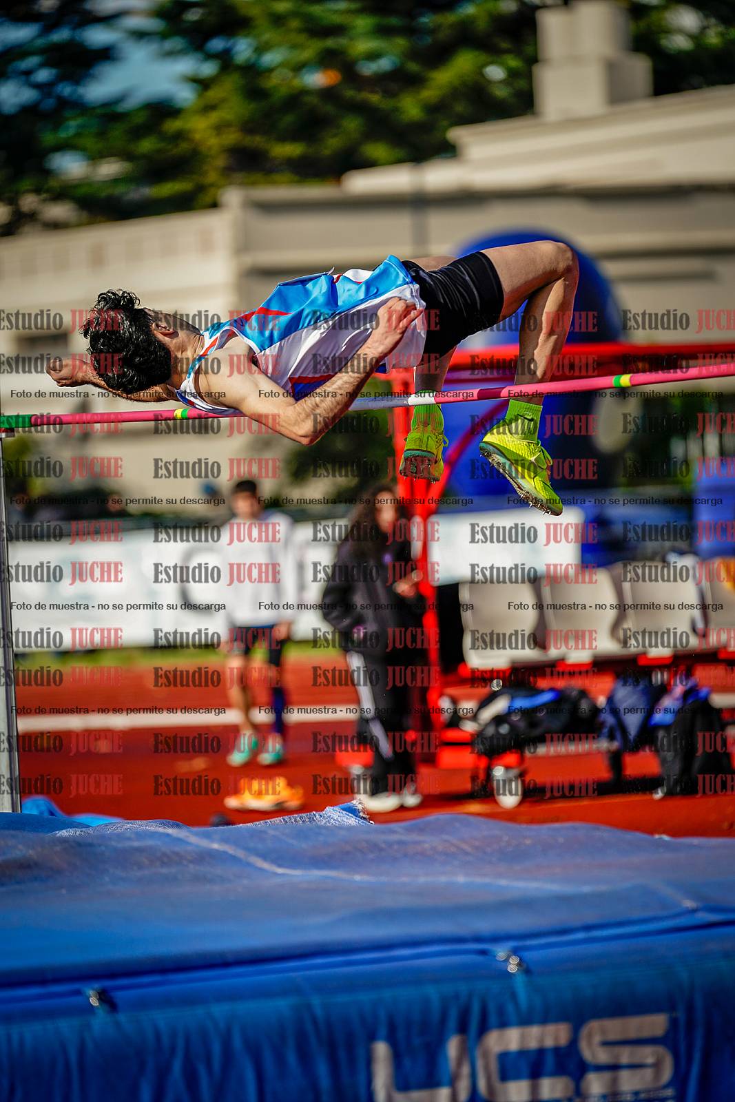Fotos del salto en alto de varones