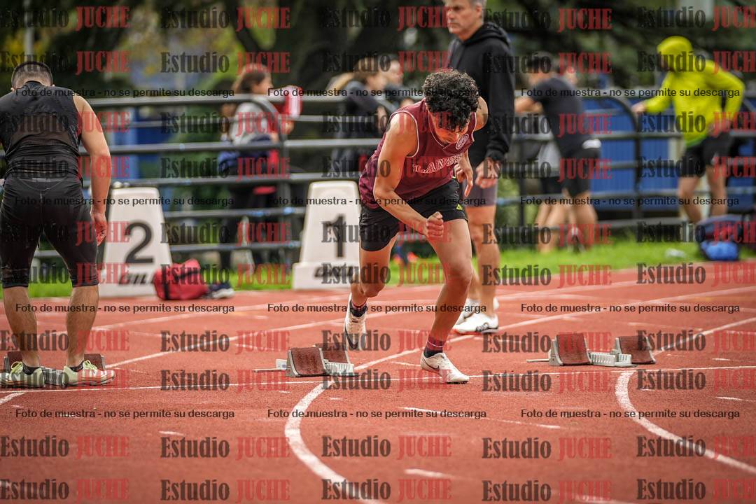Fotos de los 100 m llanos de varones